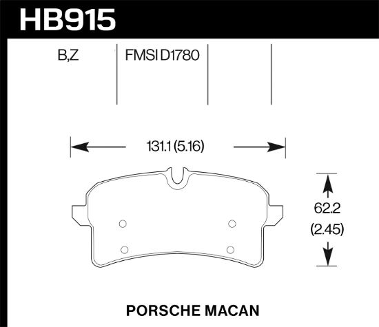 HAWK STREET BRAKE PADS - HB915B664A