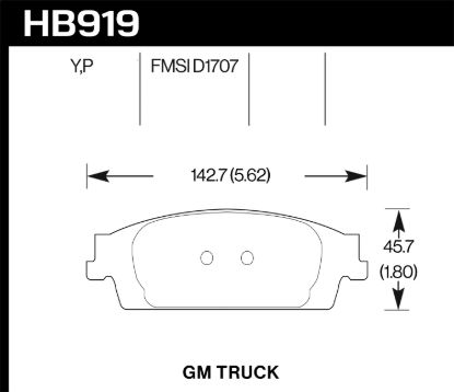 HAWK STREET BRAKE PADS LTS - HB919Y670