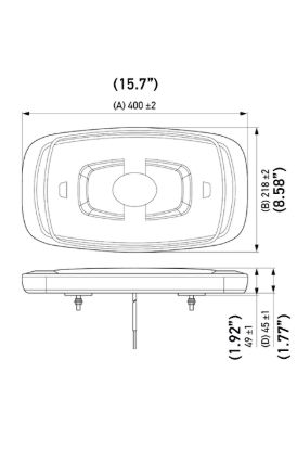HELLA L/BAR MINI-16INCH LED MV FXD AMB/WH - 014565411