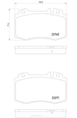 HELLA BRAKE PAD SET  DISC BRAKE - 355010101
