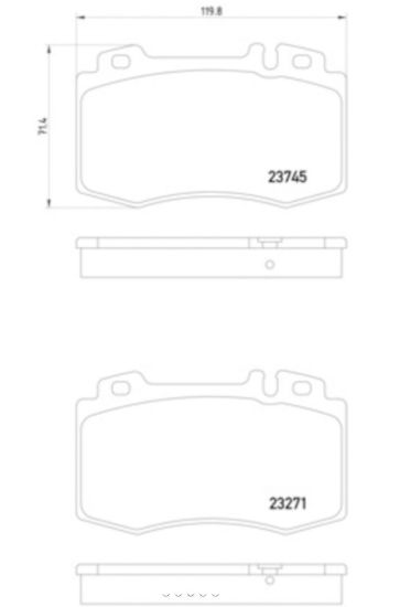 HELLA BRAKE PAD SET  DISC BRAKE - 355010101