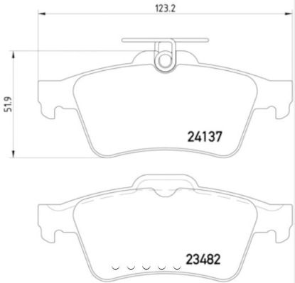 HELLA BRAKE PAD SET  DISC BRAKE - 355011731