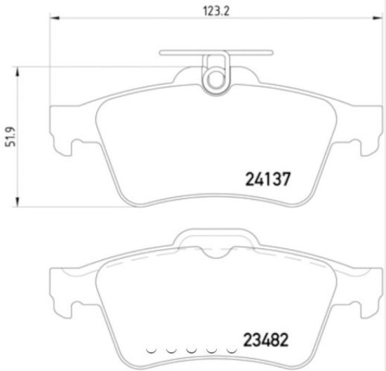 HELLA BRAKE PAD SET  DISC BRAKE - 355011731