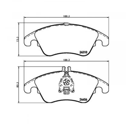HELLA BRAKE PAD SET  DISC BRAKE - 355012621
