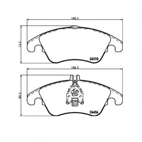 HELLA BRAKE PAD SET  DISC BRAKE - 355012621