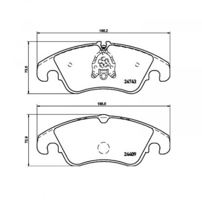 HELLA BRAKE PAD SET  DISC BRAKE - 355013751