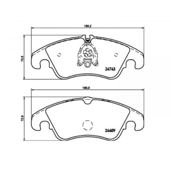 HELLA BRAKE PAD SET  DISC BRAKE - 355013751