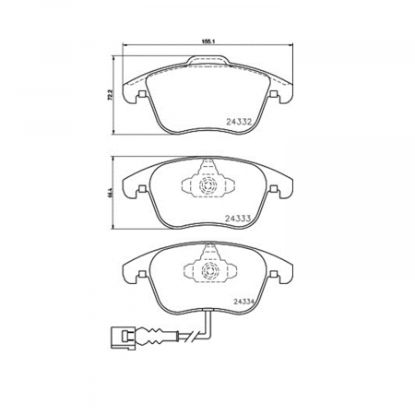 HELLA BRAKE PAD SET  DISC BRAKE - 355014031