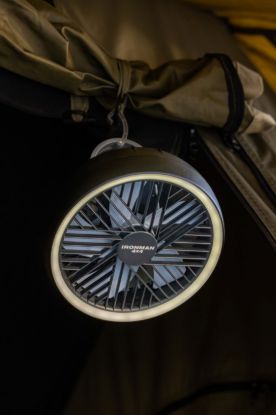 IRONMAN 4X4 HI FLOW TENT FAN AND LED LIGHT - ITENTFAN00