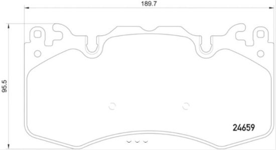 HELLA DISC BRAKE PAD - 355016151
