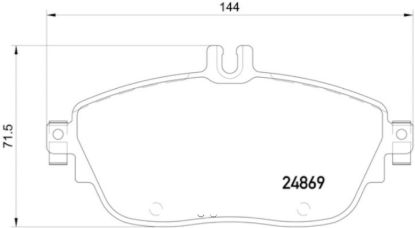 HELLA DISC BRAKE PAD - 355019721
