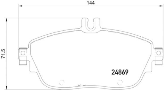 HELLA DISC BRAKE PAD - 355019721