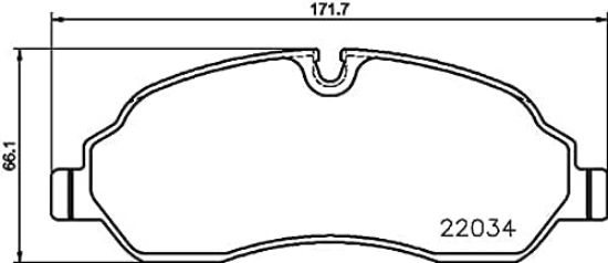HELLA BRAKE PAD SET  DISC BRAKE - 355021571
