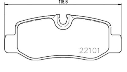 HELLA BRAKE PAD SET  DISC BRAKE - 355021761