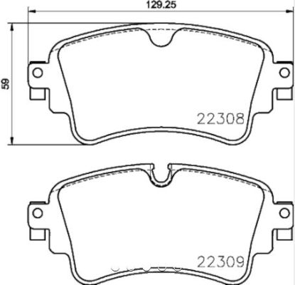 HELLA BRAKE PAD SET  DISC BRAKE - 355024791