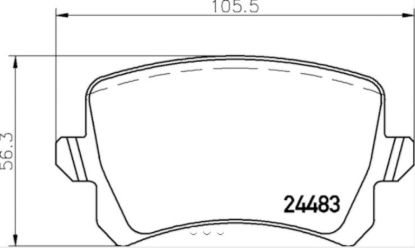 HELLA BRAKE PAD SET  DISC BRAKE - 355025331