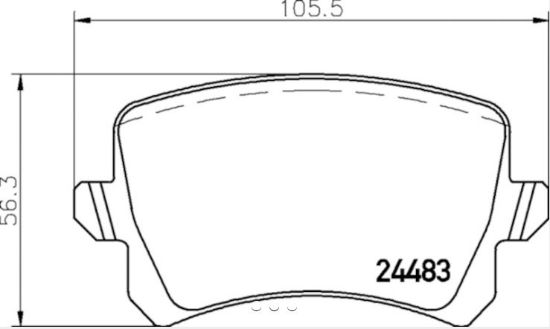 HELLA BRAKE PAD SET  DISC BRAKE - 355025331