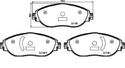 HELLA BRAKE PAD SET  DISC BRAKE - 355031751