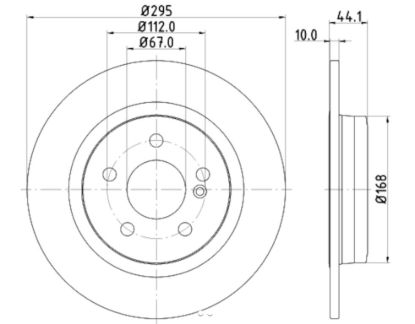 HELLA DISC BRAKE ROTOR HIGH CARBON - 355119422