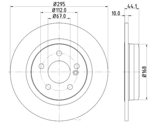HELLA DISC BRAKE ROTOR HIGH CARBON - 355119422