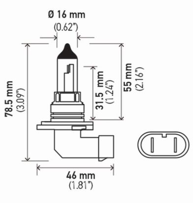 HELLA BULB 9006/HB4 12V 55W P22D T4 SB - 9006SB