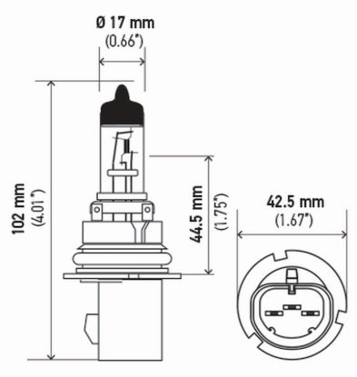 HELLA BULB 9007/HB5 12V 65/55W PX29T T4.6 - 9007SB