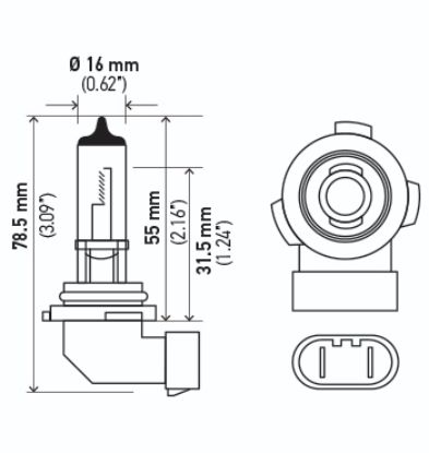HELLA BULB 12V 45W PY20D T4 (91 - H10