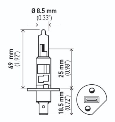 HELLA BULB 24V 70W P14.5S T2.5 - H124V