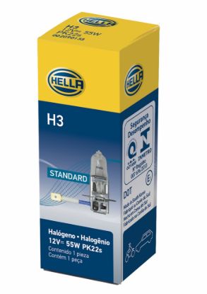 HELLA BULB 12V 55W PK22S T3.25 - H3