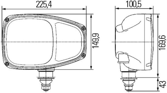 HELLA HLMP EXT C220 H7/H3 12 EC - 996174261