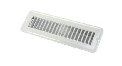 JR PRODUCTS 2 X 10 FLOOR REG.DMPR  MET WHTE - 0228905
