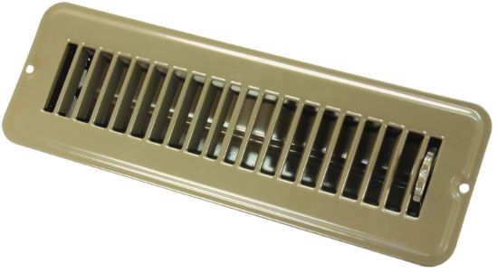JR PRODUCTS 2 X 10 FLOOR REG.DMPR  MET BRN - 0228915