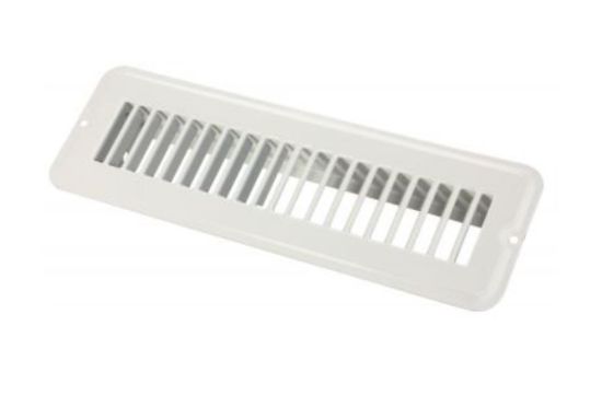 JR PRODUCTS 2 X 10 FLOOR REG.UNDMPR  MET WHT - 0228925