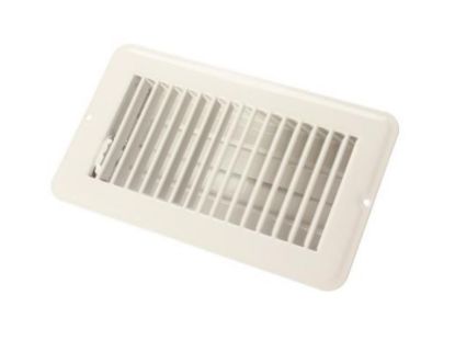 JR PRODUCTS 4 X 8 FLOOR REG.DMPR  MET WHT - 0228965