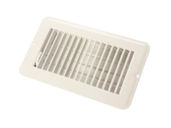 JR PRODUCTS 4 X 8 FLOOR REG.DMPR  MET WHT - 0228965