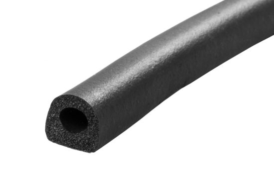 JR PRODUCTS D-SHAPED EPDM SPONGE RUBBER SEAL - - 0630115