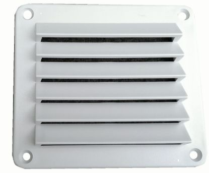 HENG'S IND 4 7/8'' X 5 1/2'' DENT VENT  WHITE - DV55W