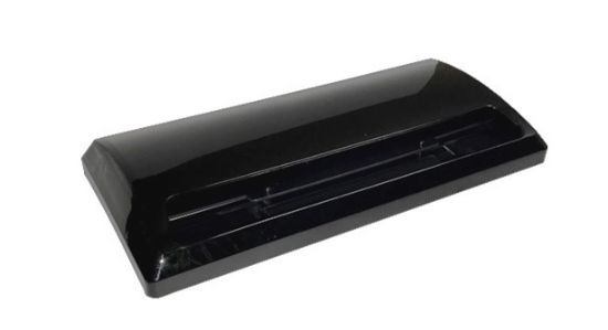 HENG'S IND BLACK STANDARD EXHAUST COVER  WALL - J116BKCN