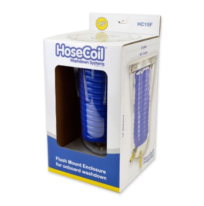 HOSECOIL FLUSH MOUNT W/ 15' COILED HOSE - HC15F