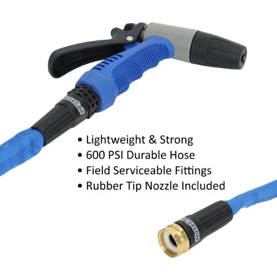 HOSECOIL FLEXIBLE HOSE KIT 25' - BLUE HOSE - HF25K