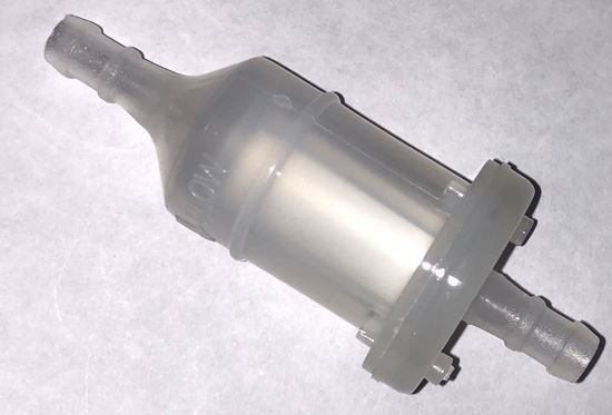 HELIX RACING FUEL FILTER  1/4' (6MM)  ROUND WHIT - 1189024