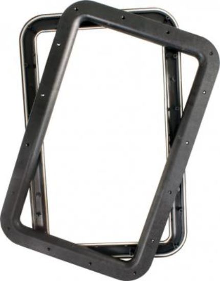 JR PRODUCTS DOOR WINDOW FRAME  BLACK - 11021