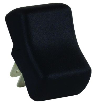 JR PRODUCTS SGL ON-OFF ROCKER SW  BK - 12255