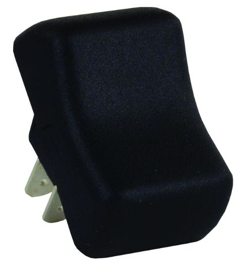 JR PRODUCTS SGL ON-OFF ROCKER SW  BK - 12255