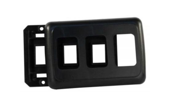 JR PRODUCTS TRPL SW BASE&FACE PLT  BK - 12325