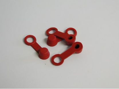 HELIX RACING BRAKE BLEEDER CAP  RED  W/ TETHER - 2022001