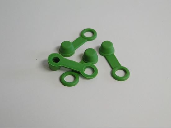 HELIX RACING BRAKE BLEEDER CAP  GREEN  W/ TETHER - 2022003