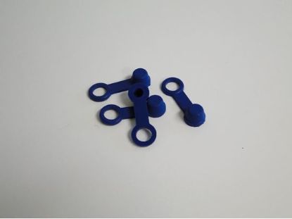 HELIX RACING BRAKE BLEEDER CAP  BLUE  W/ TETHER - 2022004