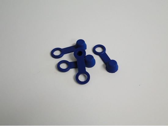 HELIX RACING BRAKE BLEEDER CAP  BLUE  W/ TETHER - 2022004