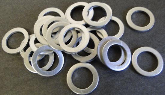HELIX RACING BRAKE BANJO WASHERS 25 PC  ALUMINUM - 2052500